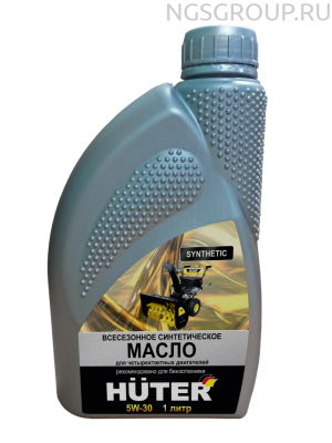 Масло моторное 5W-30 синтетическое для четырёхтактных двигателей Huter
