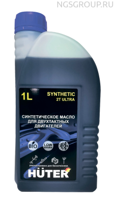 Масло 2Т ULTRA синтетическое для двухтактных двигателей, для техники Huter, 1л.